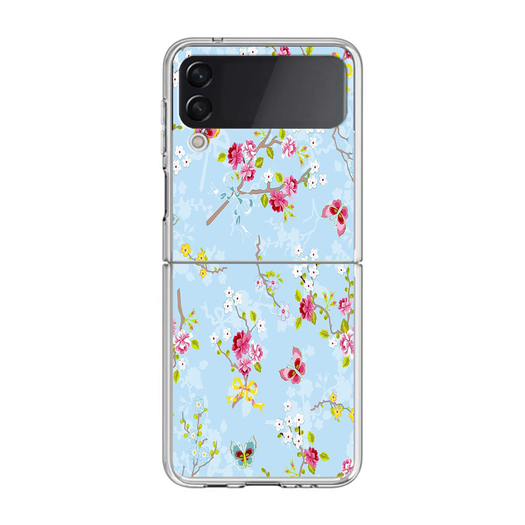 Floral Summer Wind Samsung Galaxy Z Flip 3 Case