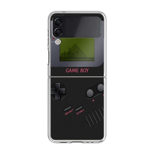 Game Boy Black Model Samsung Galaxy Z Flip 3 Case