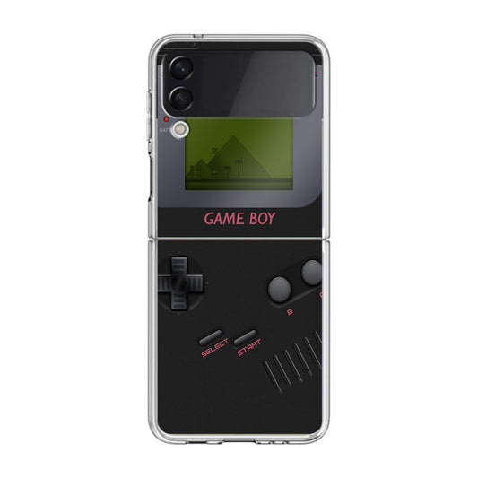 Game Boy Black Model Samsung Galaxy Z Flip 4 Case