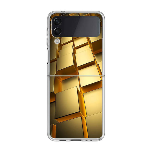 Golden Cubes Samsung Galaxy Z Flip 3 Case