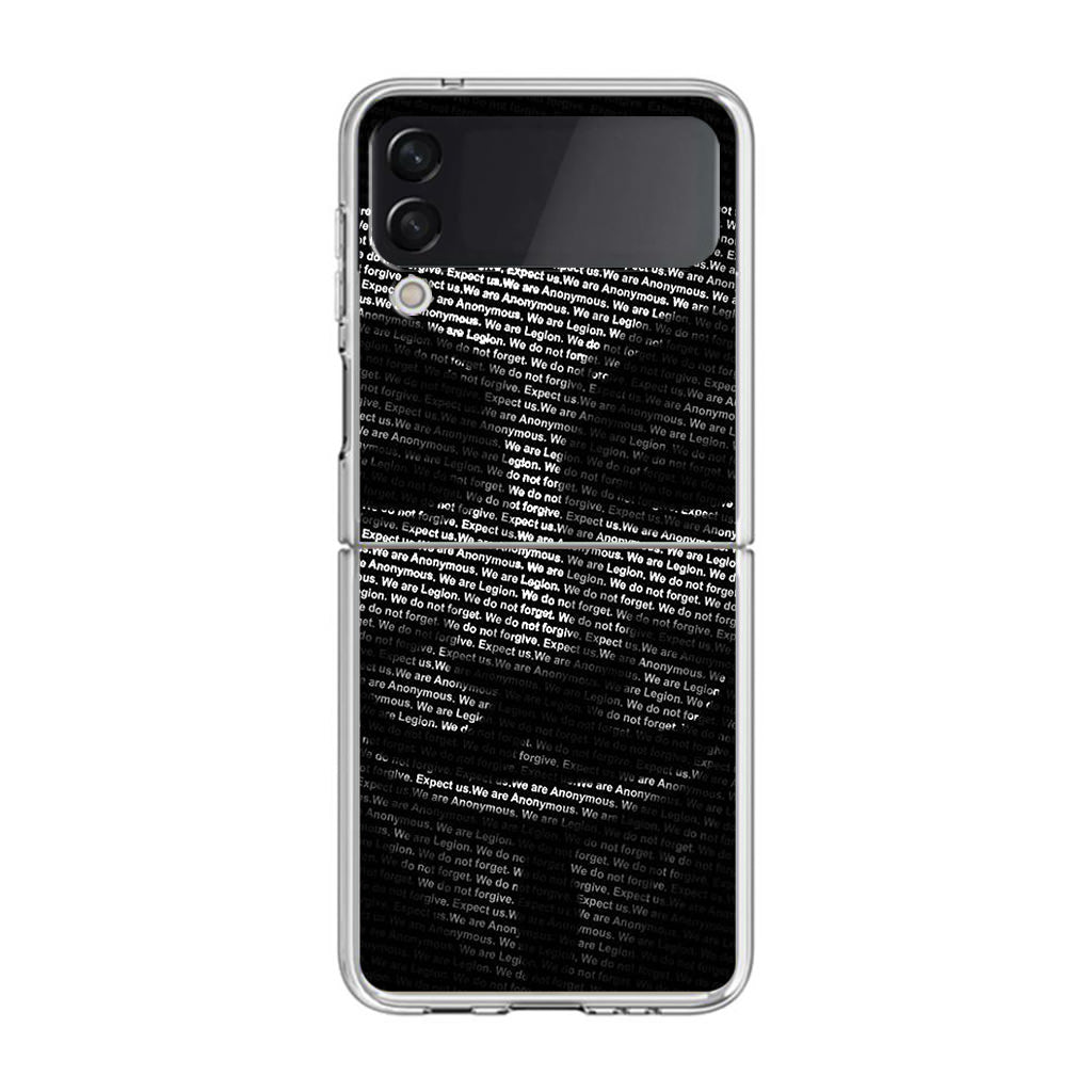 Guy Fawkes Mask Anonymous Samsung Galaxy Z Flip 3 Case