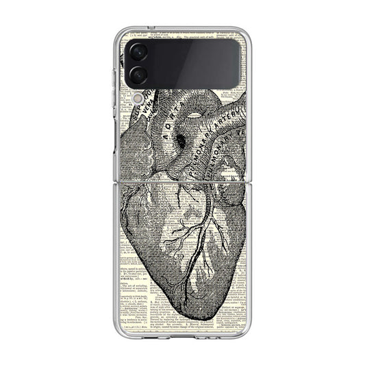 Heart Book Art Samsung Galaxy Z Flip 3 Case