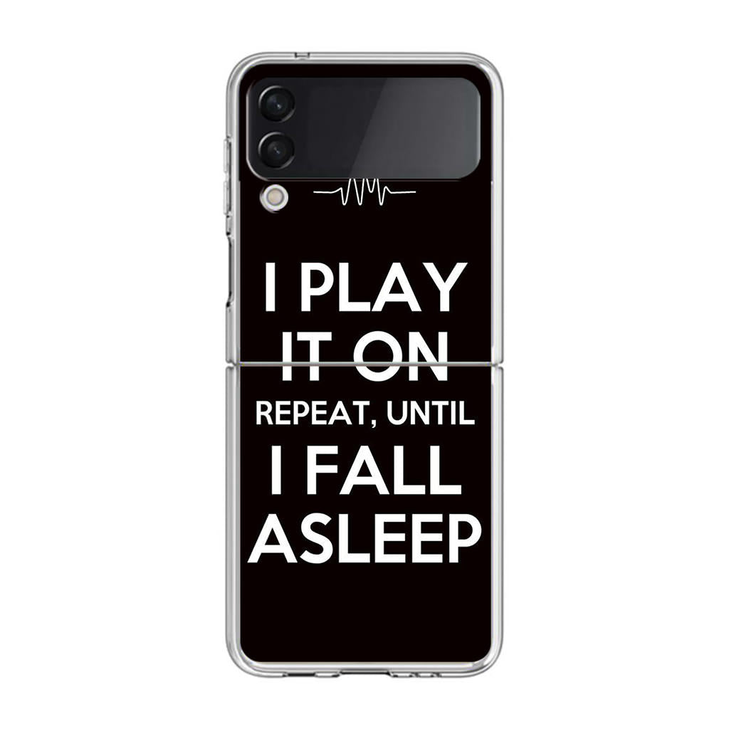 I Play It On Repeat Samsung Galaxy Z Flip 3 Case