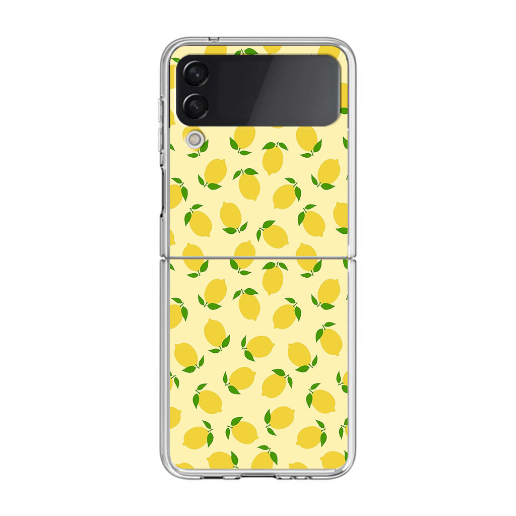 Lemons Fruit Pattern Samsung Galaxy Z Flip 3 Case