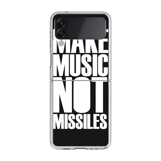 Make Music Not Missiles Samsung Galaxy Z Flip 3 Case