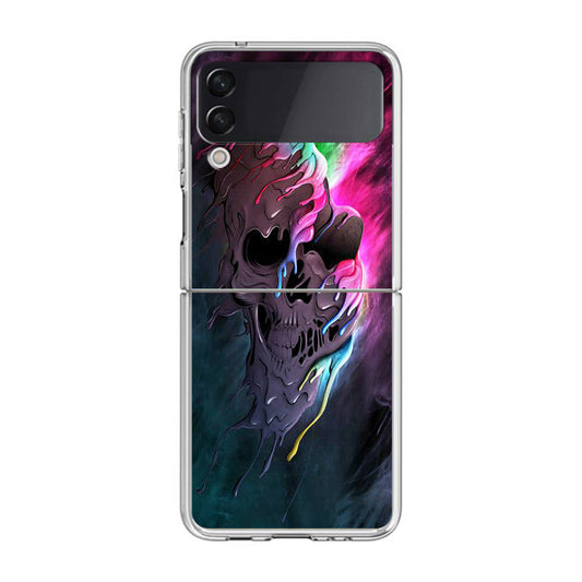 Melted Skull Samsung Galaxy Z Flip 3 Case