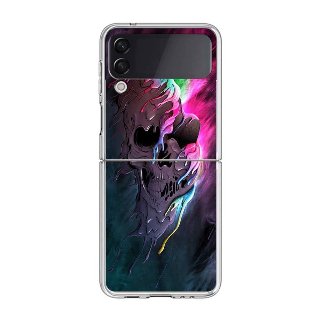 Melted Skull Samsung Galaxy Z Flip 4 Case