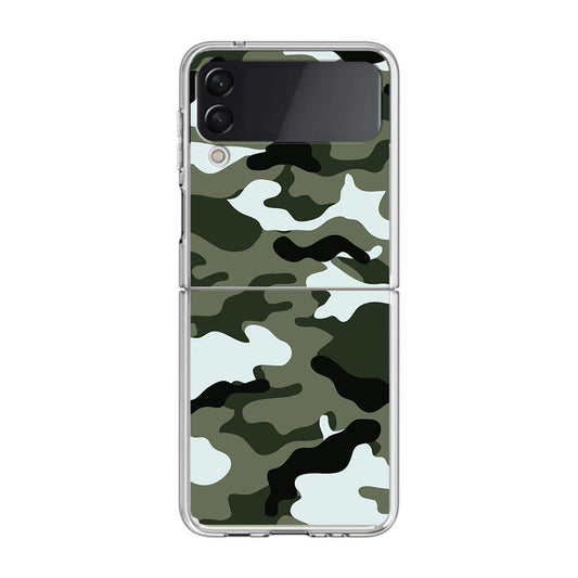 Military Green Camo Samsung Galaxy Z Flip 3 Case