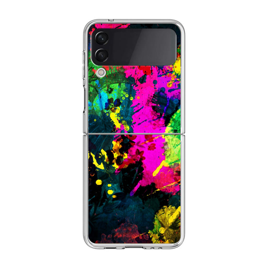 Mixture Colorful Paint Samsung Galaxy Z Flip 3 Case