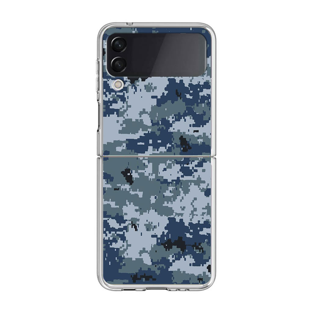 Navy Camo Samsung Galaxy Z Flip 3 Case