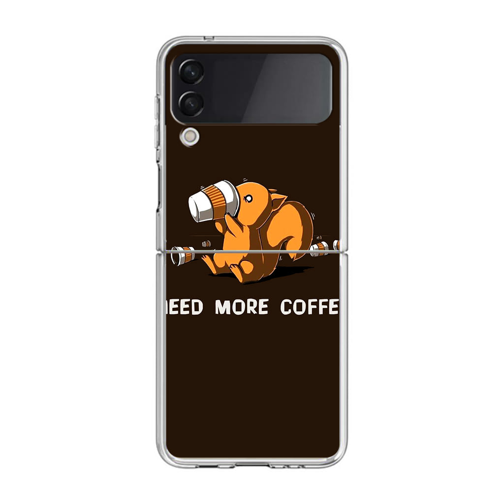 Need More Coffee Programmer Story Samsung Galaxy Z Flip 3 Case