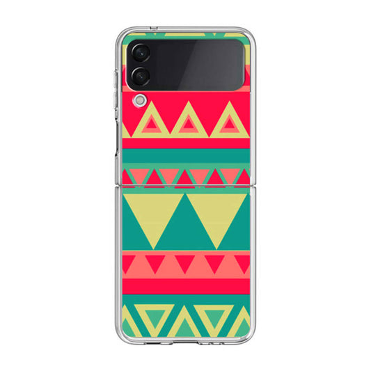 Old Aztec Pattern Samsung Galaxy Z Flip 3 Case