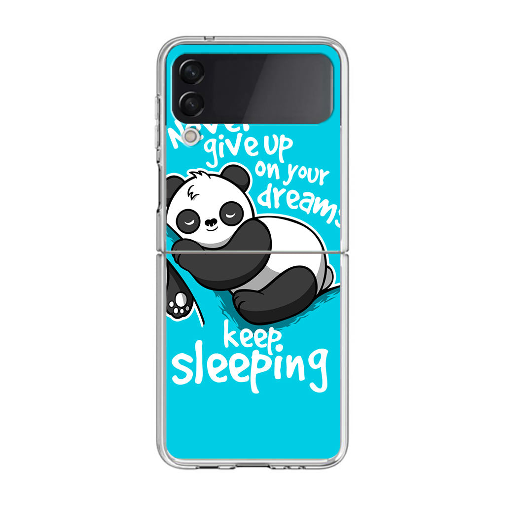 Panda Keep Sleeping Samsung Galaxy Z Flip 3 Case