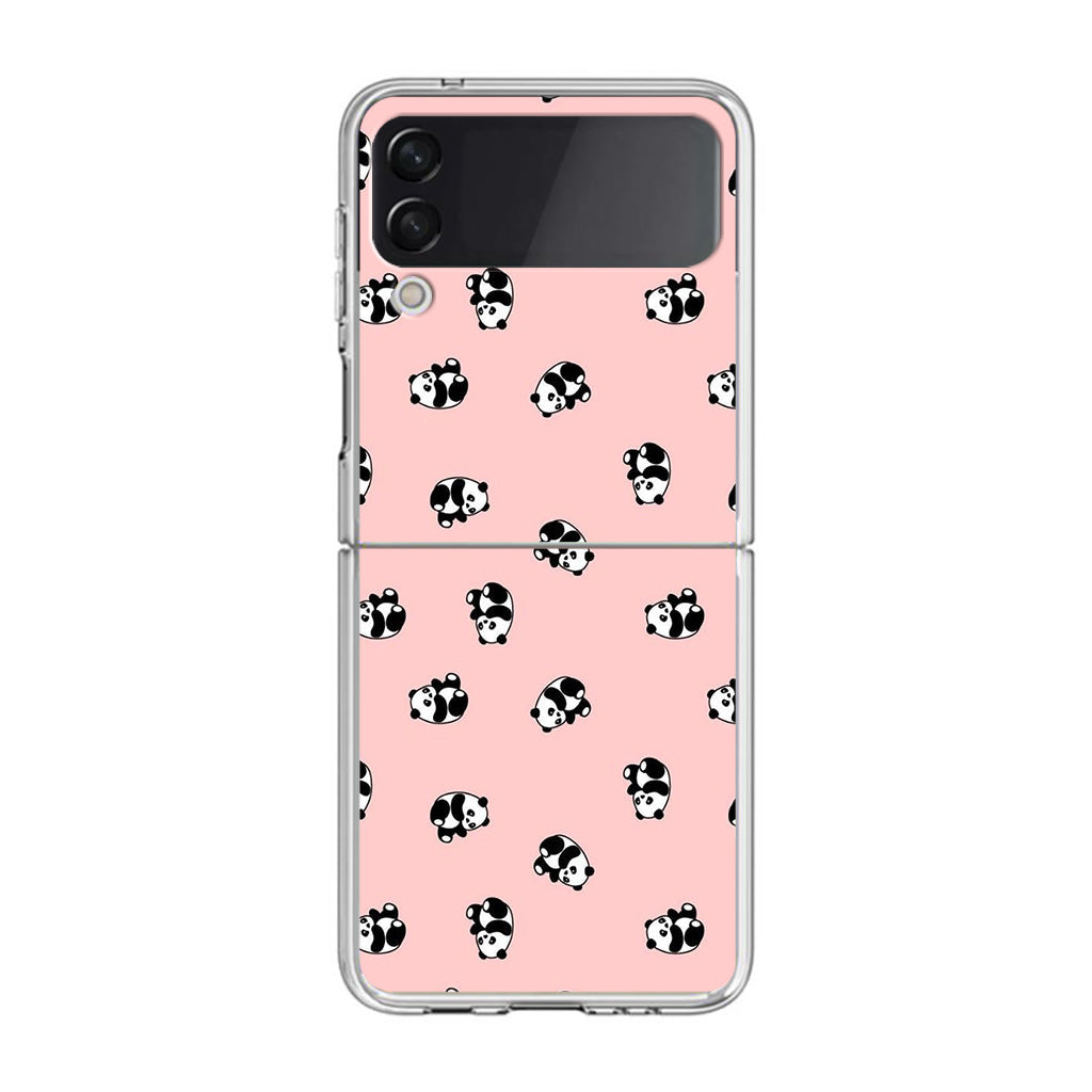 Pandas Pattern Samsung Galaxy Z Flip 3 Case