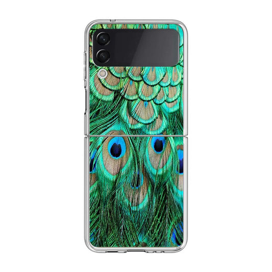 Peacock Feather Samsung Galaxy Z Flip 3 Case