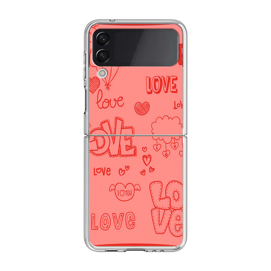 Pink Lover Samsung Galaxy Z Flip 3 Case