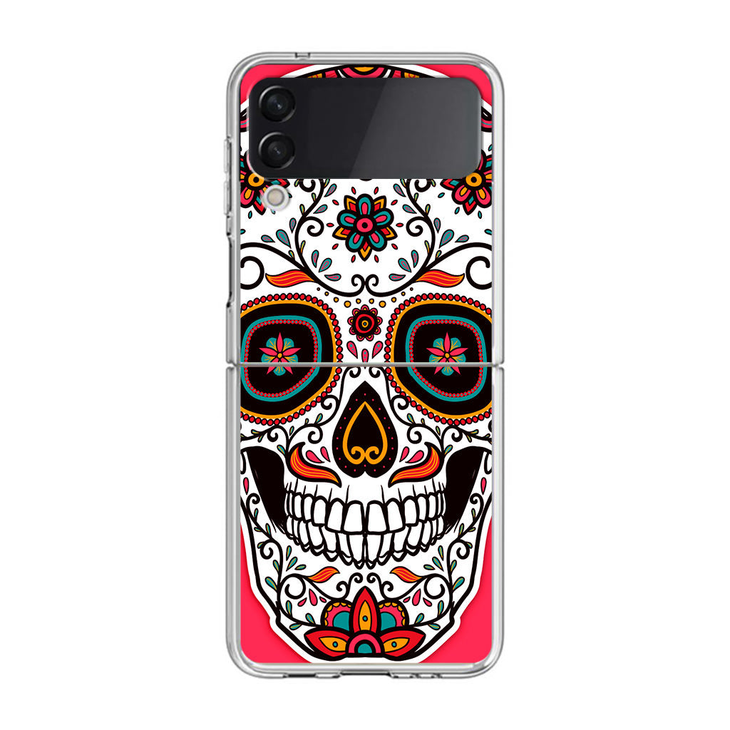 Pink Sugar Skull Samsung Galaxy Z Flip 3 Case