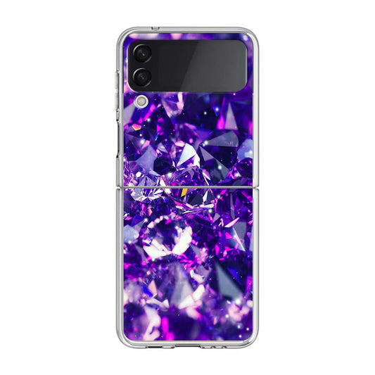 Purple Crystal Samsung Galaxy Z Flip 3 Case