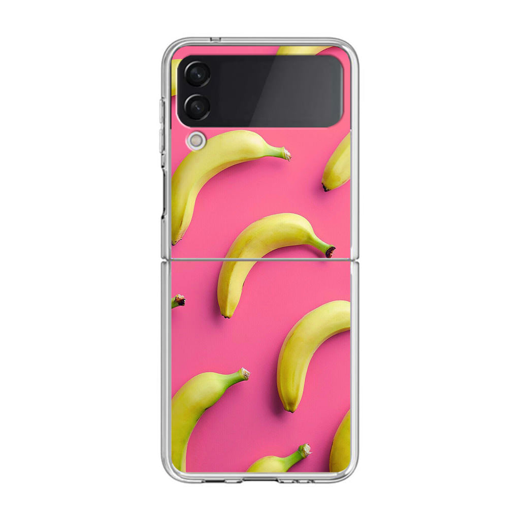 Real Bananas Fruit Pattern Samsung Galaxy Z Flip 3 Case