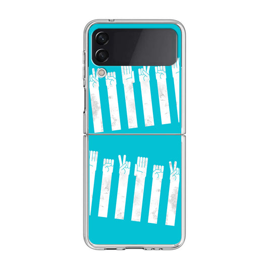 Rock–paper–scissors Zebra Crossing Samsung Galaxy Z Flip 3 Case