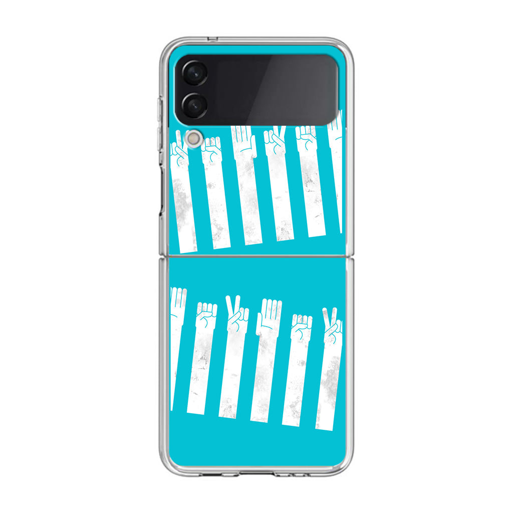 Rock–paper–scissors Zebra Crossing Samsung Galaxy Z Flip 4 Case