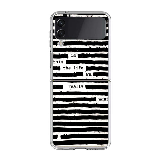 Roger Waters Is This the Life We Really Want Samsung Galaxy Z Flip 3 Case