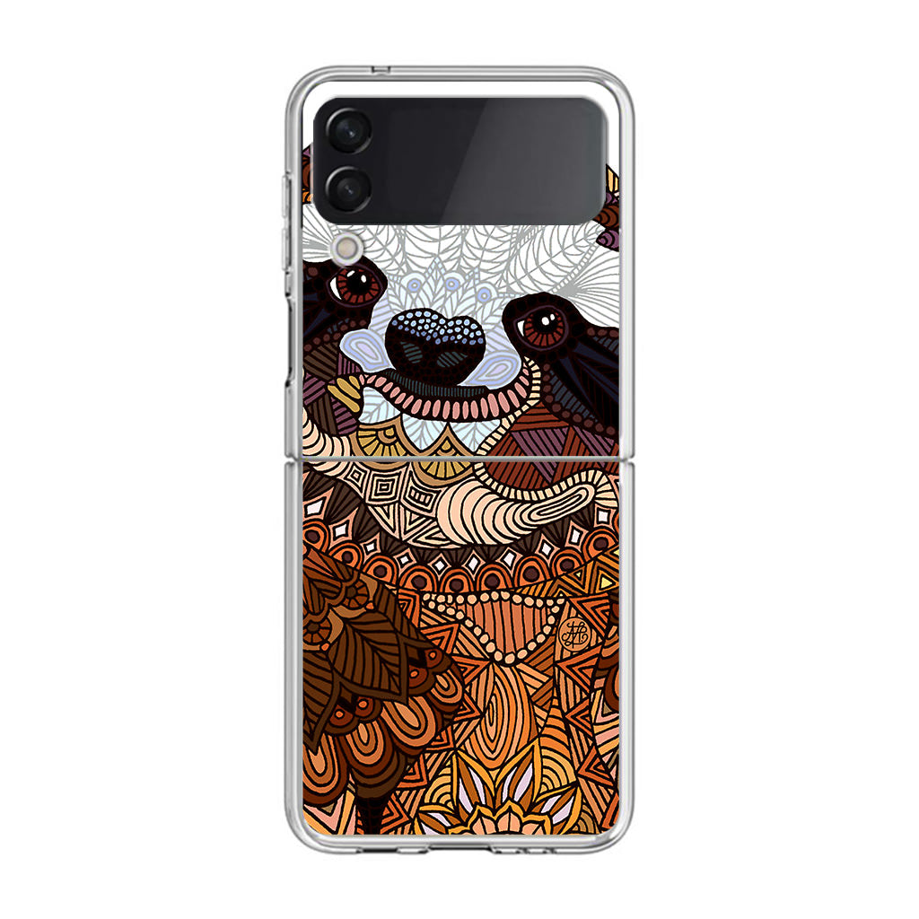 Sloth Ethnic Pattern Samsung Galaxy Z Flip 3 Case