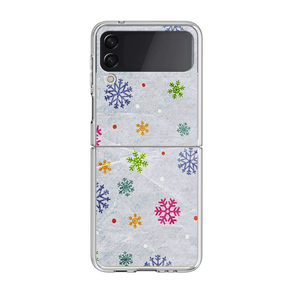 Snowflake Samsung Galaxy Z Flip 3 Case