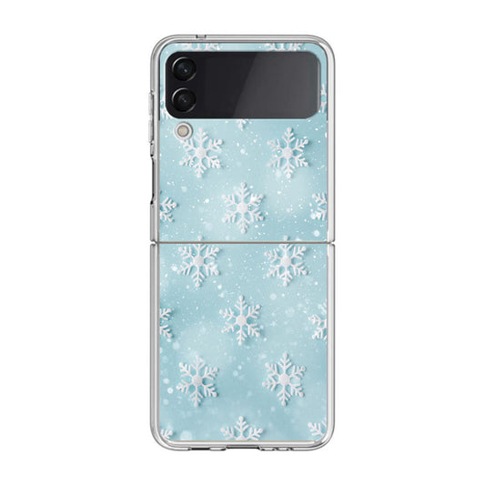 Snowflakes Pattern Samsung Galaxy Z Flip 3 Case