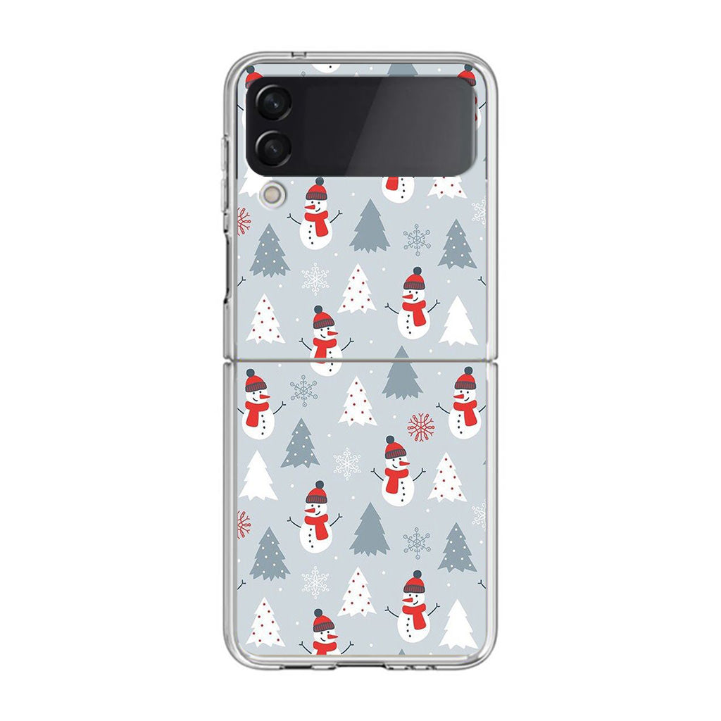 Snowmans Pattern Samsung Galaxy Z Flip 4 Case