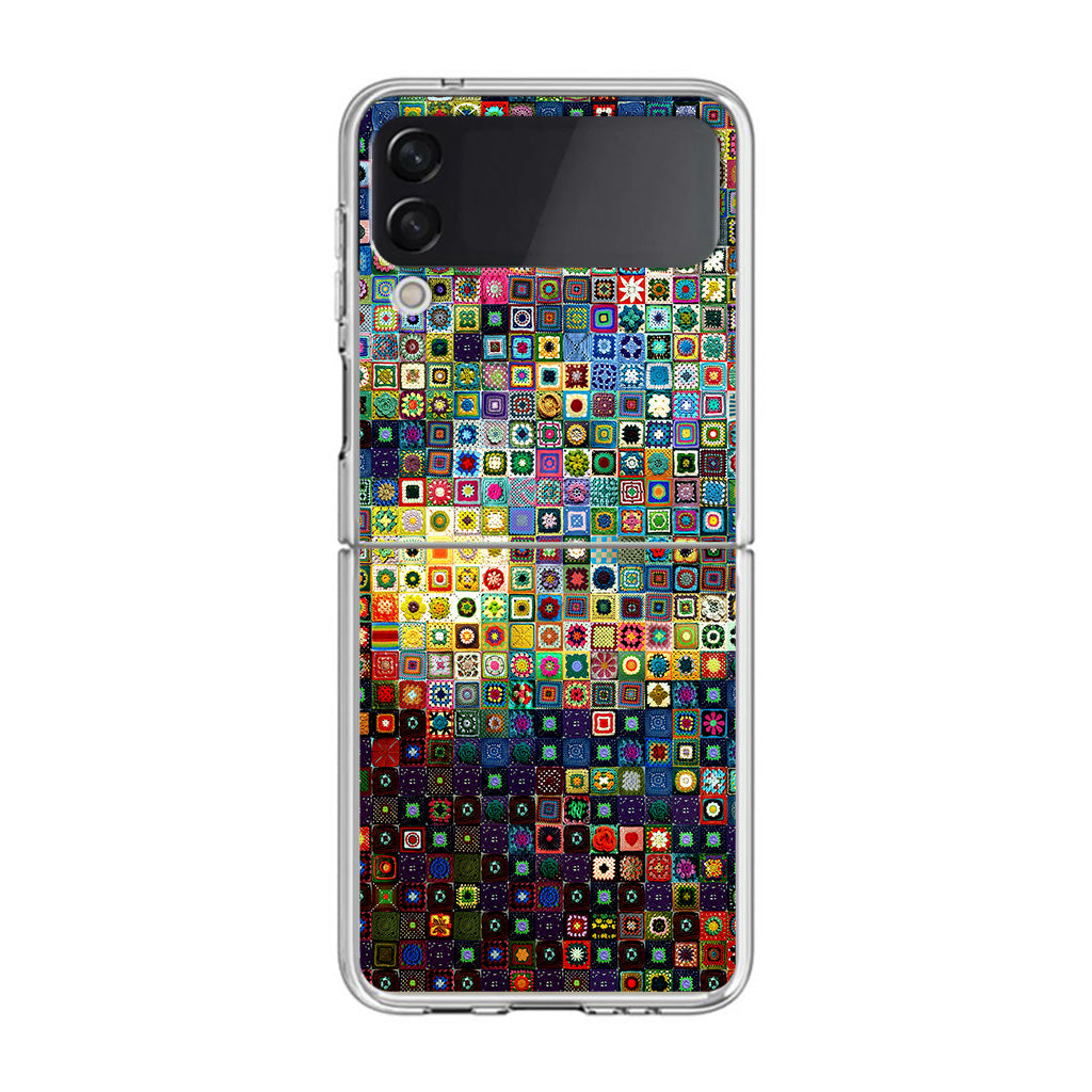 Starry Night Tiles Samsung Galaxy Z Flip 3 Case