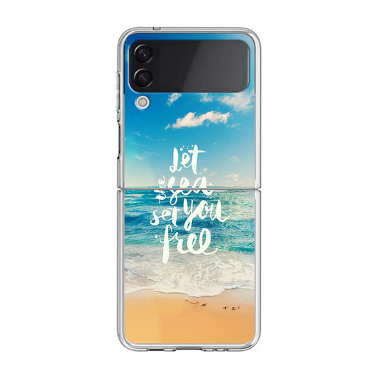 The Sea Set You Free Samsung Galaxy Z Flip 3 Case