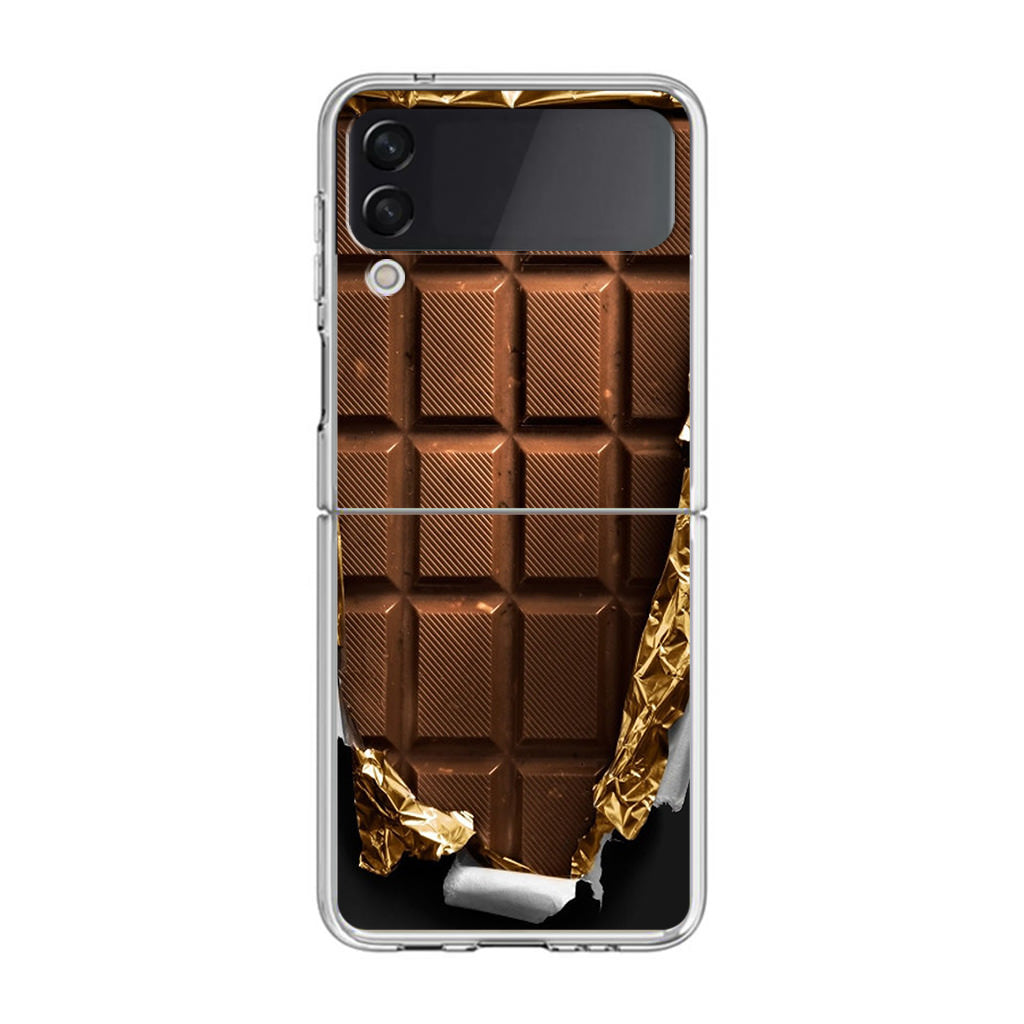 Unwrapped Chocolate Bar Samsung Galaxy Z Flip 3 Case