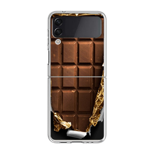 Unwrapped Chocolate Bar Samsung Galaxy Z Flip 4 Case