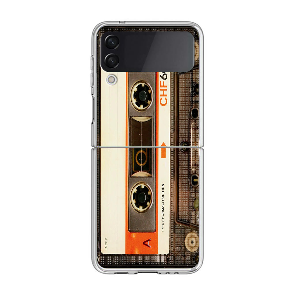 Vintage Audio Cassette Samsung Galaxy Z Flip 4 Case