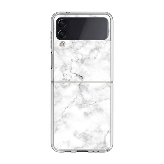 White Marble Samsung Galaxy Z Flip 3 Case