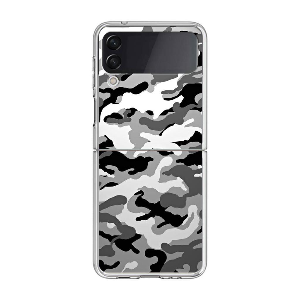 Winter Army Camo Samsung Galaxy Z Flip 3 Case