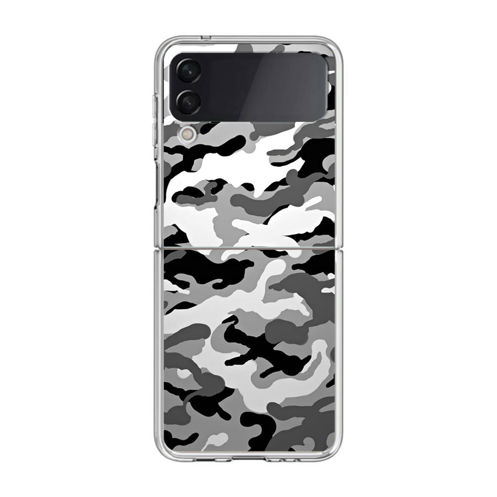 Winter Army Camo Samsung Galaxy Z Flip 4 Case