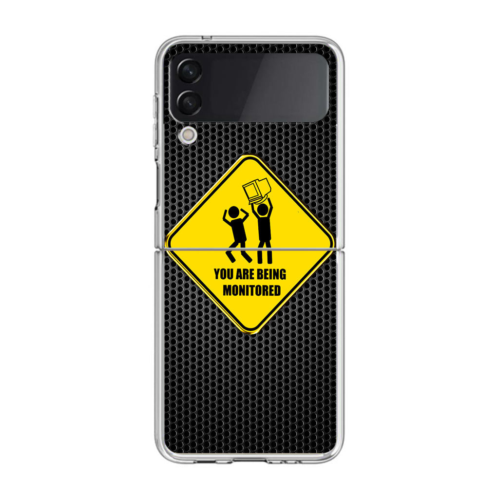 You Are Being Monitored Samsung Galaxy Z Flip 3 Case