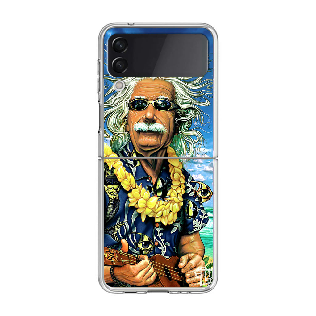 Albert Enstein On Vacation Samsung Galaxy Z Flip 3 Case