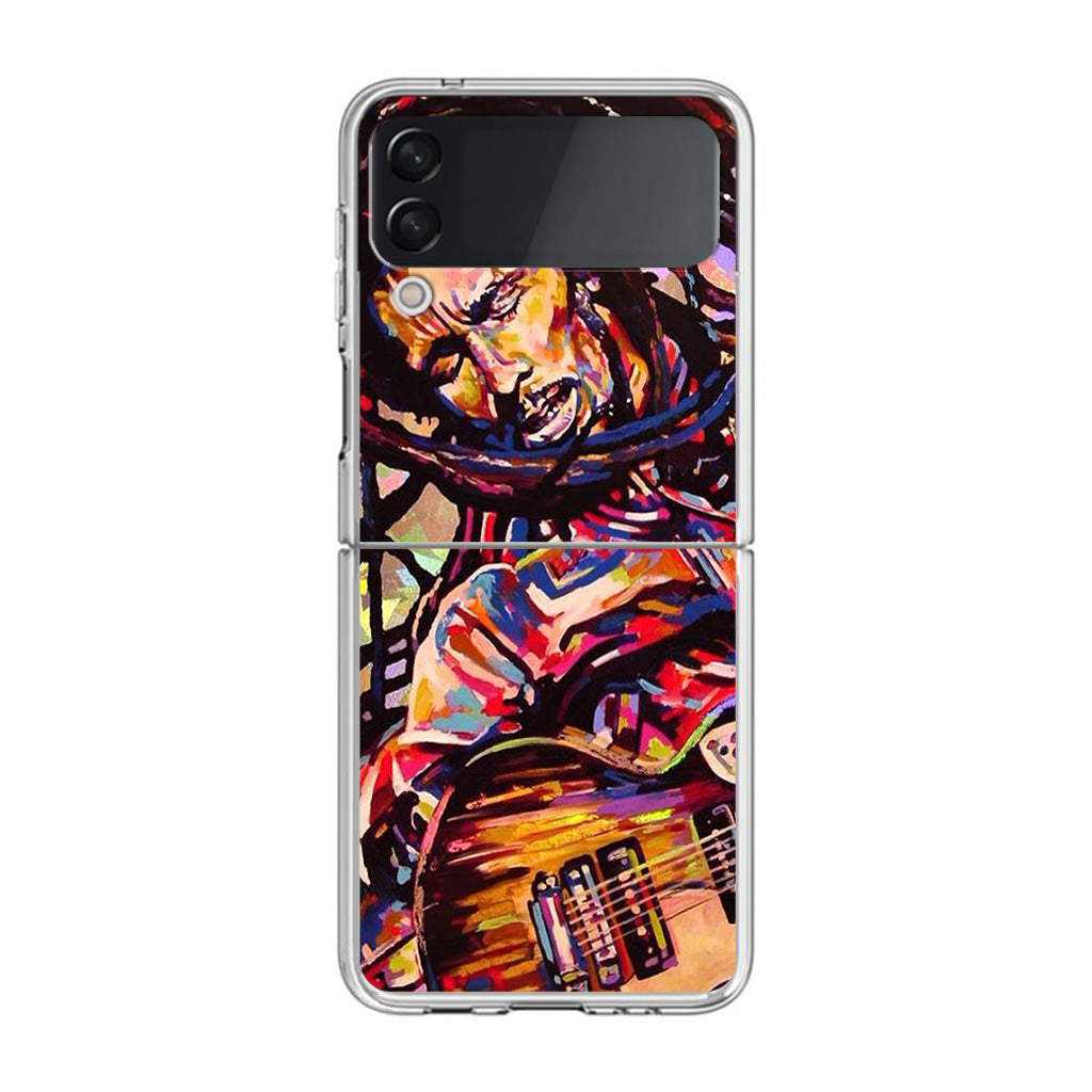 Bob Marley Art Samsung Galaxy Z Flip 3 Case