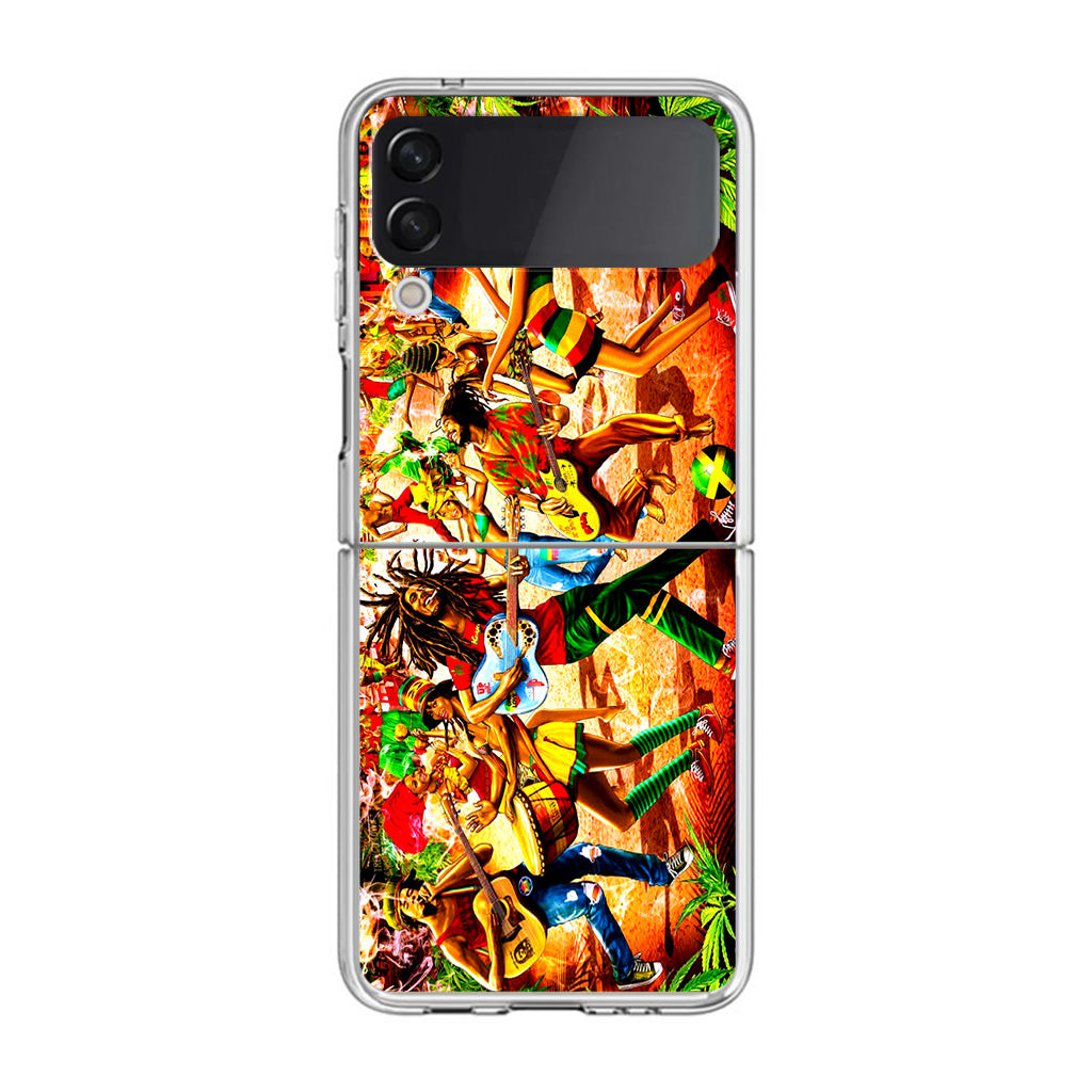 Bob Marley Reggae Samsung Galaxy Z Flip 3 Case