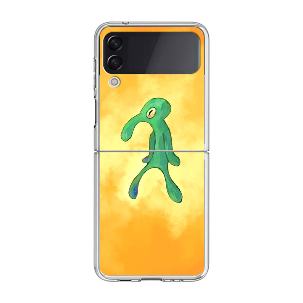 Bold and Brash Squidward Painting Samsung Galaxy Z Flip 3 Case