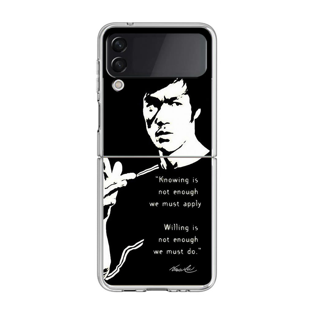 Bruce Lee Quotes Samsung Galaxy Z Flip 4 Case