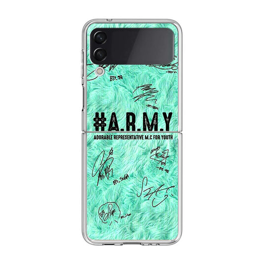 BTS Army Signature Samsung Galaxy Z Flip 3 Case