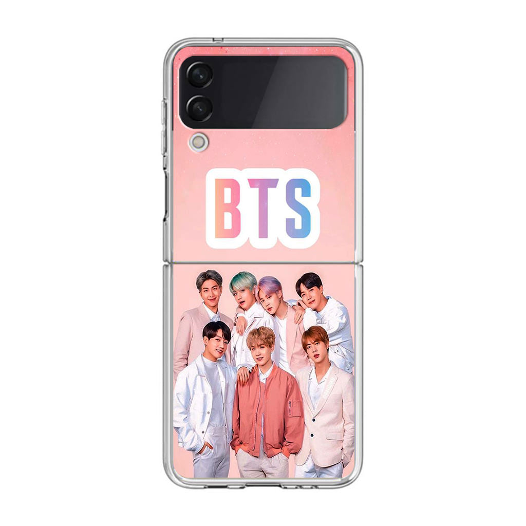 BTS Member in Pink Samsung Galaxy Z Flip 3 Case