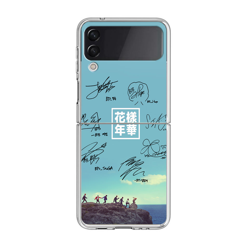 BTS Signature Samsung Galaxy Z Flip 3 Case