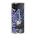 Dr Who Tardis In Van Gogh Starry Night Samsung Galaxy Z Flip 4 Case