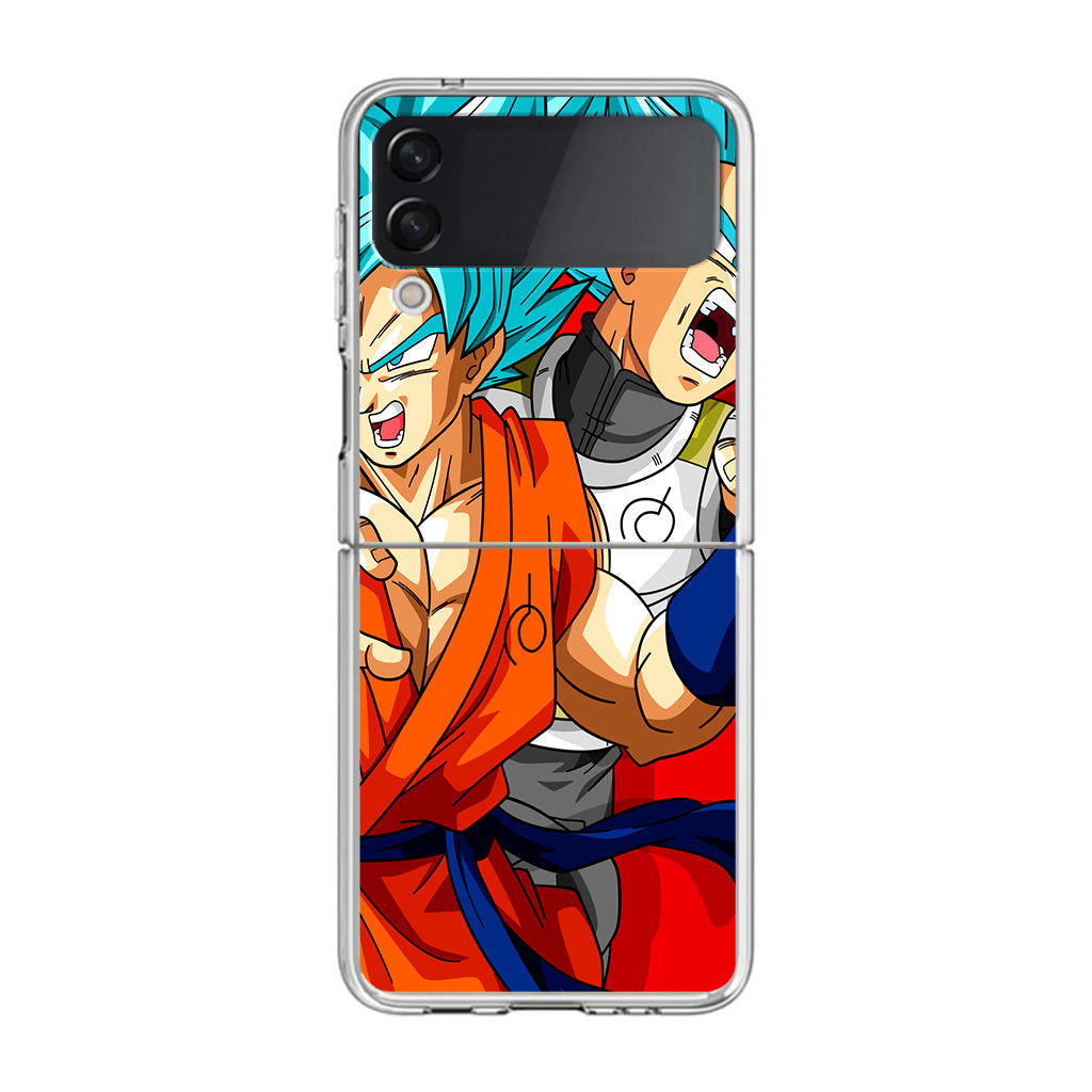 Dragon Ball Super SSGSS Goku And Vegeta Samsung Galaxy Z Flip 3 Case