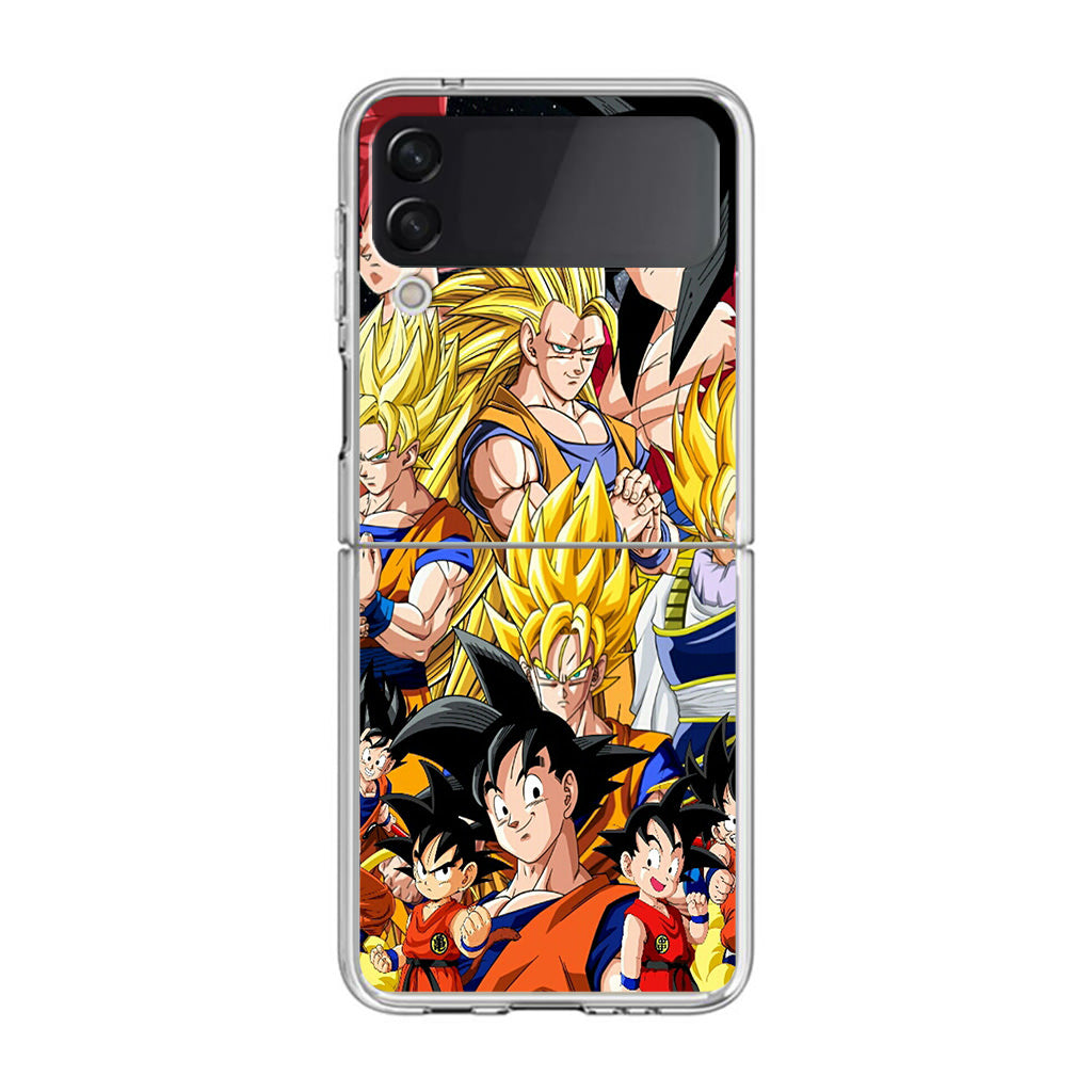 Dragon Ball Z Son Goku Transformation Samsung Galaxy Z Flip 3 Case